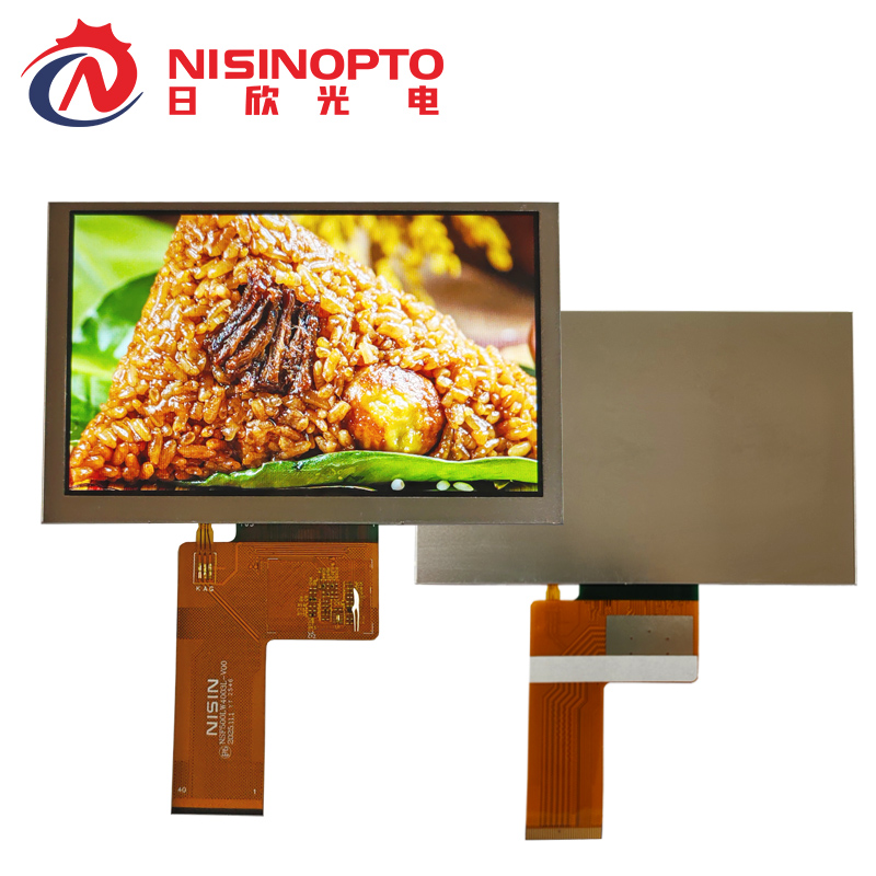 5.0寸800*480横屏方形TFT模组显示总成
