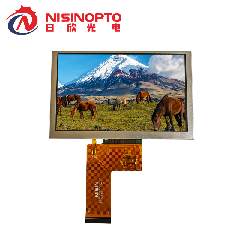 5.0寸800*480横屏方形TFT模组显示总成