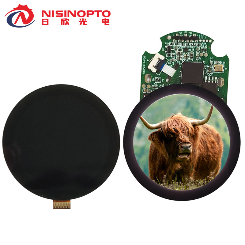 1.43寸466*466AMOLED触摸串口屏带板