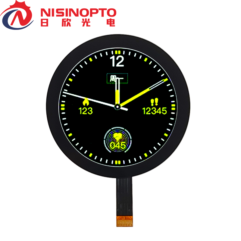 1.73寸466*466 AMOLED圆形触摸显示屏ONCELL屏幕手表家电工控屏幕