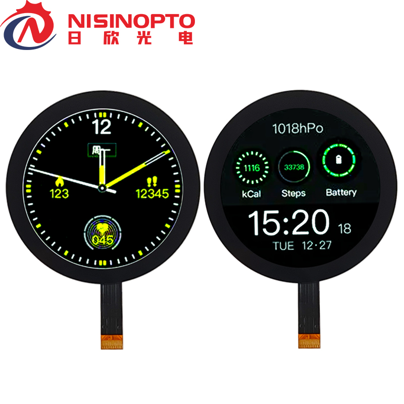 1.73寸466*466 AMOLED圆形触摸显示屏ONCELL屏幕手表家电工控屏幕